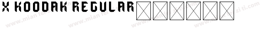 X Koodak Regular字体转换